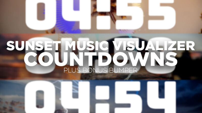 Sunset Music Visualization Countdown Pack